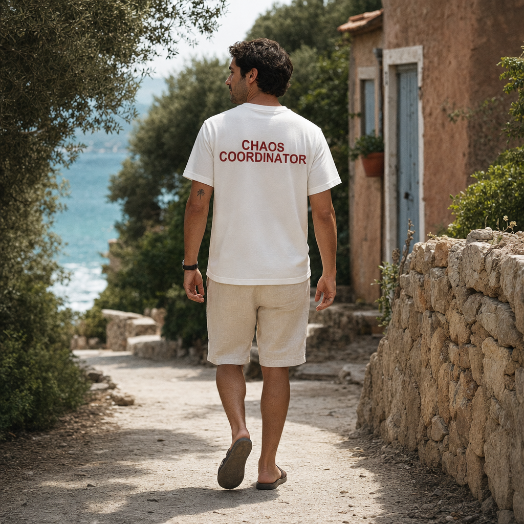 Chaos Coordinator - Professional Multitasker Tee — scene 04 male back full