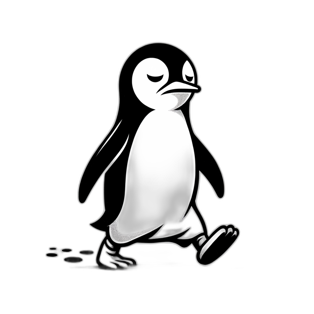 nihilistic-penguin-walk-mood-tee design transparent
