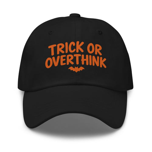 Trick or Overthink cap in black