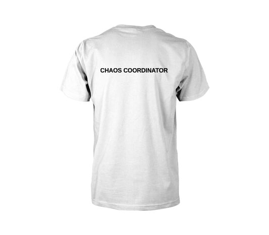 Chaos Coordinator - Professional Multitasker Tee — TJ male back mockup