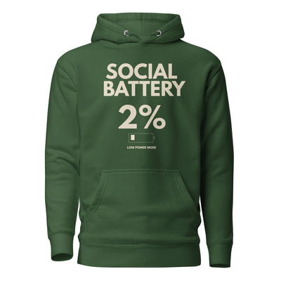 Social Battery 2% Hoodie